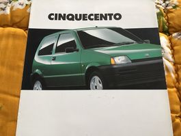 Fiat Cinquecento Faltprospekt 8 Seiten Jan.1994