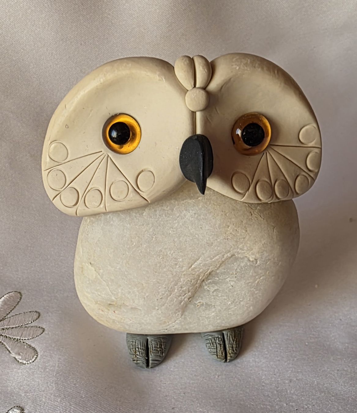 Statuette: Eule Figur Naturstein Handgemacht einzigartig – Nuovo (secondo la descrizione) da Rickenbach BL venduto da nicole611
