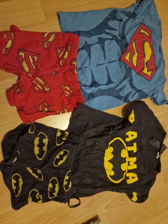 2x Kinder Pijama Batman Superman Grösse 110/116