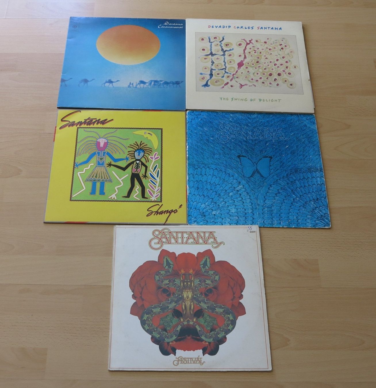 Dischi in vinile: 5X Santana LP – Usato da Zürich venduto da Naim60