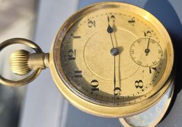 Alte Taschenuhr "Prima" – Walzgold (Rolled Gold) – Funktioni