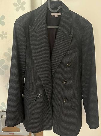 H& M Blazer schwarz mit weissen Nadelstreifen
