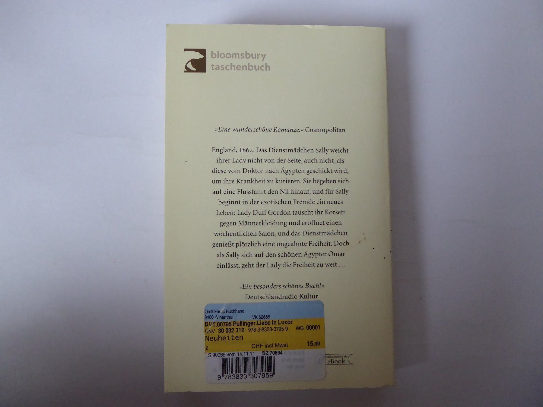 Libri: Roman: Eine Liebe in Luxor, Kate Pullinger, Bloomsbury – Usato da Turbenthal venduto da Panau 3