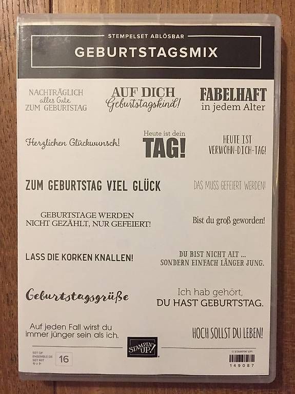 Stampin' up! Timbri: Stempelset von Stampin up "Geburtstagsmix" – Usato da Frauenkappelen venduto da evangelina78