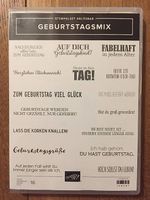 Stempelset von Stampin up "Geburtstagsmix"