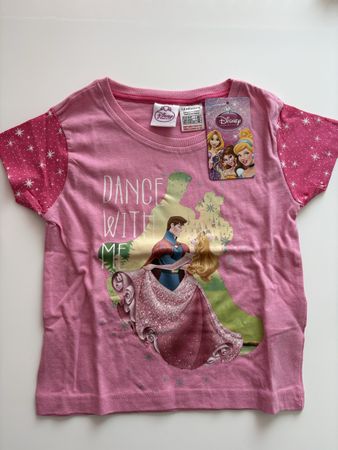 Mädchen T-Shirt Disney Prinzessinnen pink Grösse 86, NEU