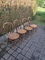 4 Stk. Antike Thonet Stühle, Bugholz Klassiker, Rarität