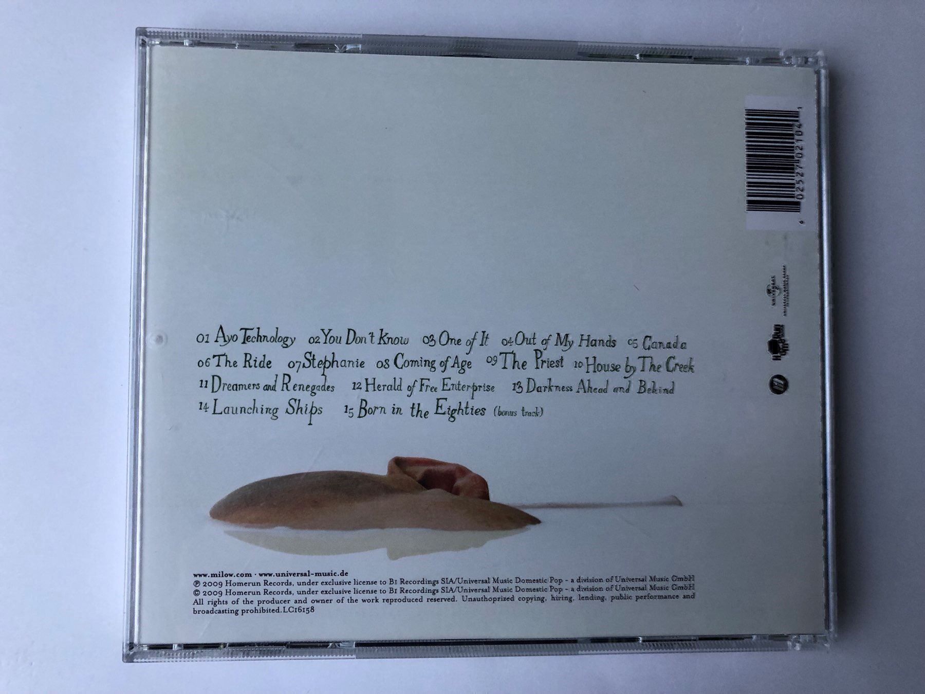 CD: Milow -  Album 2009 – Usato da Oberried Brienz venduto da Chyara 1