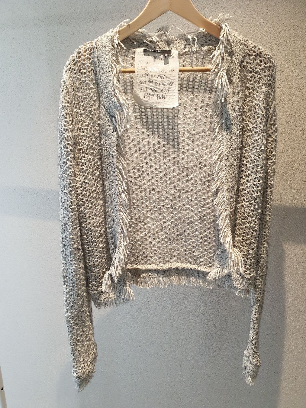 Bolero: Marc Aurel Strickjacke, Grösse 36 / s, mit Fransen – Usato da Weggis venduto da sil88 1