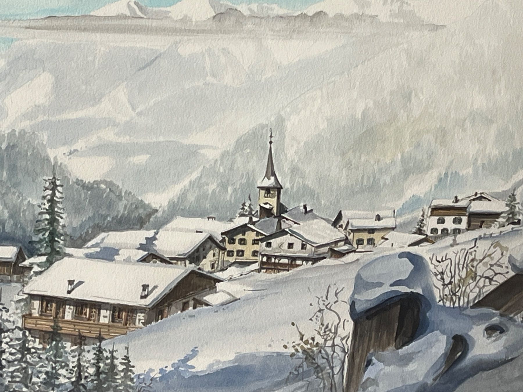 Dipinti: Bruno Gregori Bergün – Usato da Untervaz venduto da Kunstegga