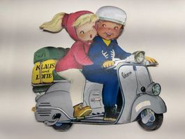 Vintage Kinderbuch Klaus und Lotte auf der Vespa, selten