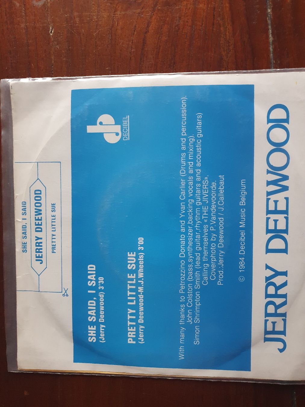 Dischi in vinile: Jerry Deewood signierte Single "She Said, I Said" – Usato da Grandval venduto da JeroenK 1