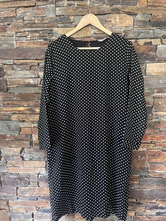 Kleid ONLY Tupfen Schwarz Weiss Grösse 40 
