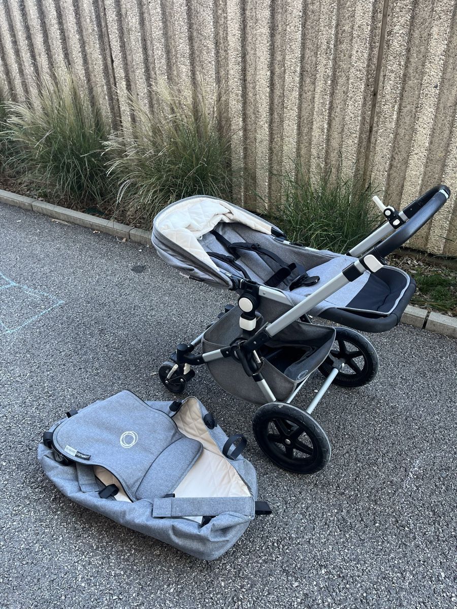 Bugaboo Kinderwagen: Poussette Bugaboo grise avec nacelle. Bon état – Gebraucht aus Lausanne von nic_q9p9 2