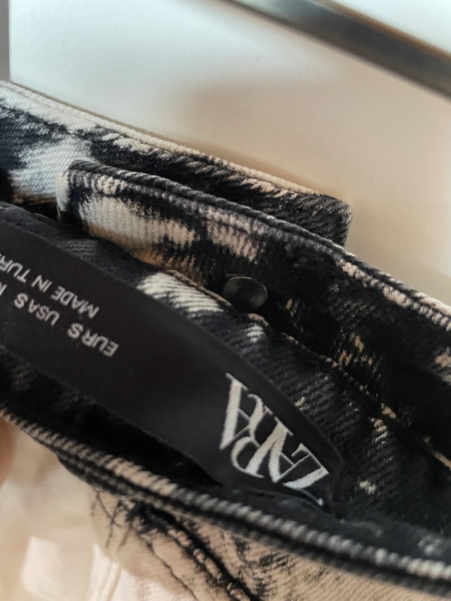 Zara Gonne: Zara Jeans Rock, schwarzweiss, Gr. S – Usato da Münsingen venduto da Secondhand89 2