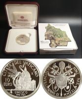 VATIKAN 10 Euro 2021, FRANZISKUS, 75 Jahre UNESCO, Silber PP
