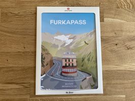 La Jonx «Furkapass» Poster: neu. OVP 45 Fr.