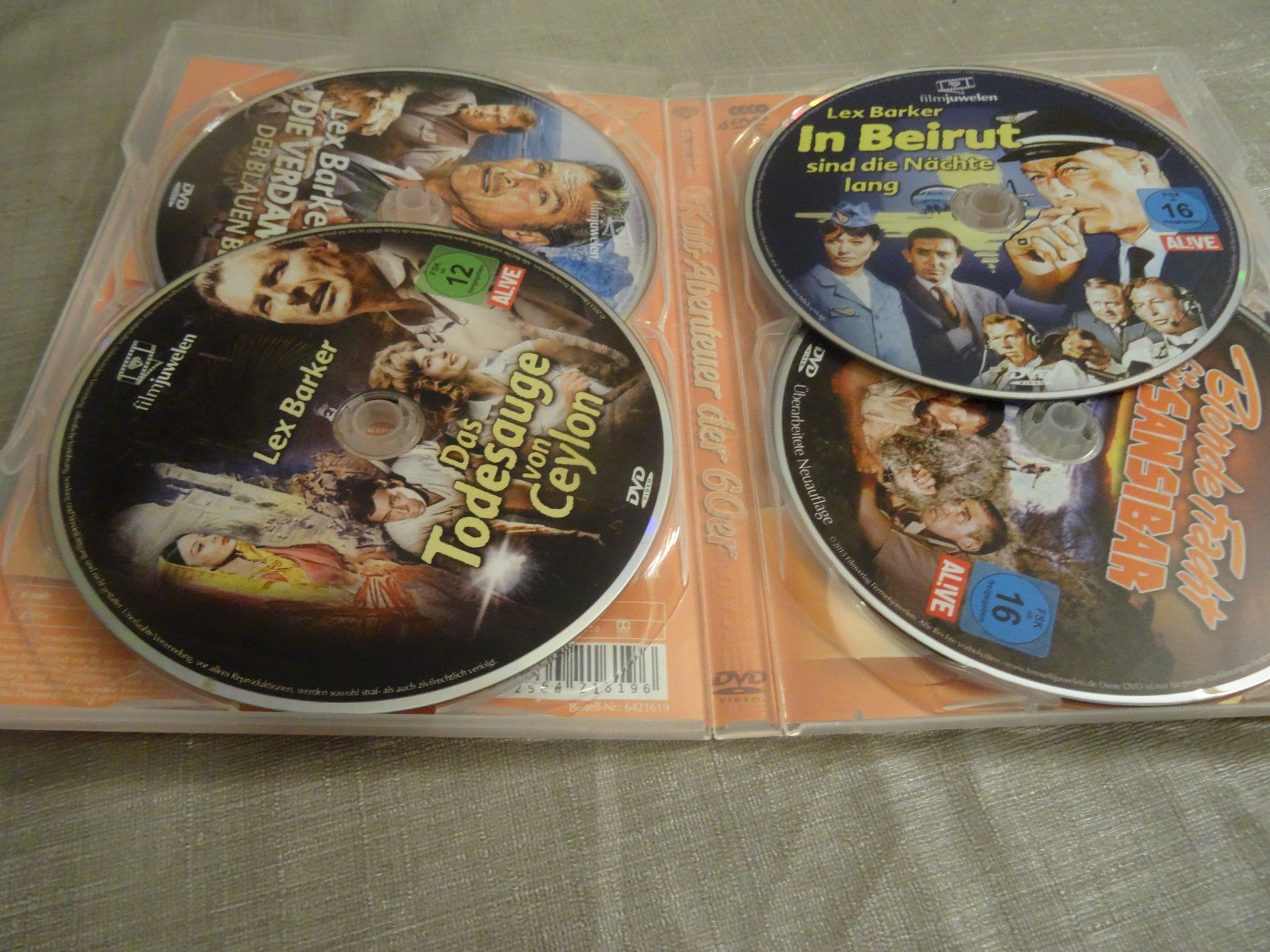 Alle DVDs: Kult-Abenteuer der 60er - 4 DVDs – Gebraucht aus Olten von Disc-Verkauf 1