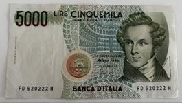 Italien 5000 Lire 1985