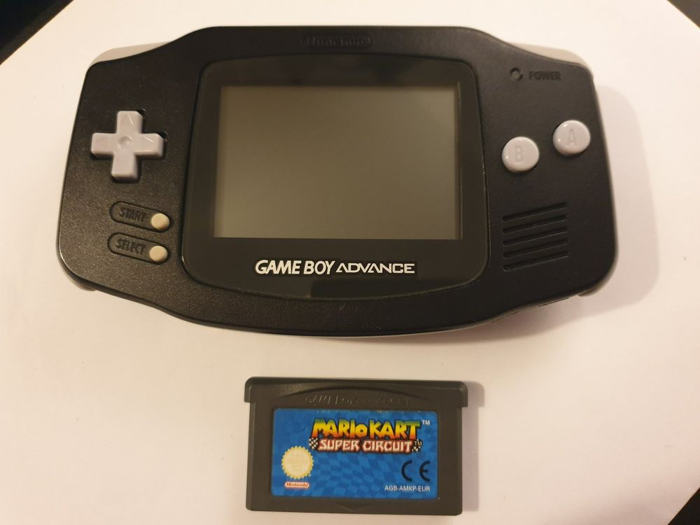 Gameboy Advance Schwarz inkl. Mario Kart Kaufen auf Ricardo