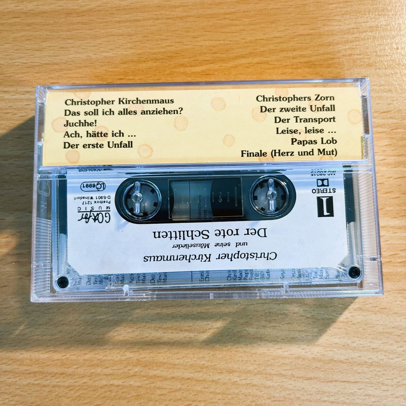 Cassettes audio: Christopher Kirchenmaus – Der rote Schlitten – D'occasion à Amlikon-Bissegg par riestig 2
