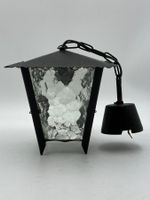 Deckenlampe Vintage Glas Metall, Pendelleuchte Hauseingang