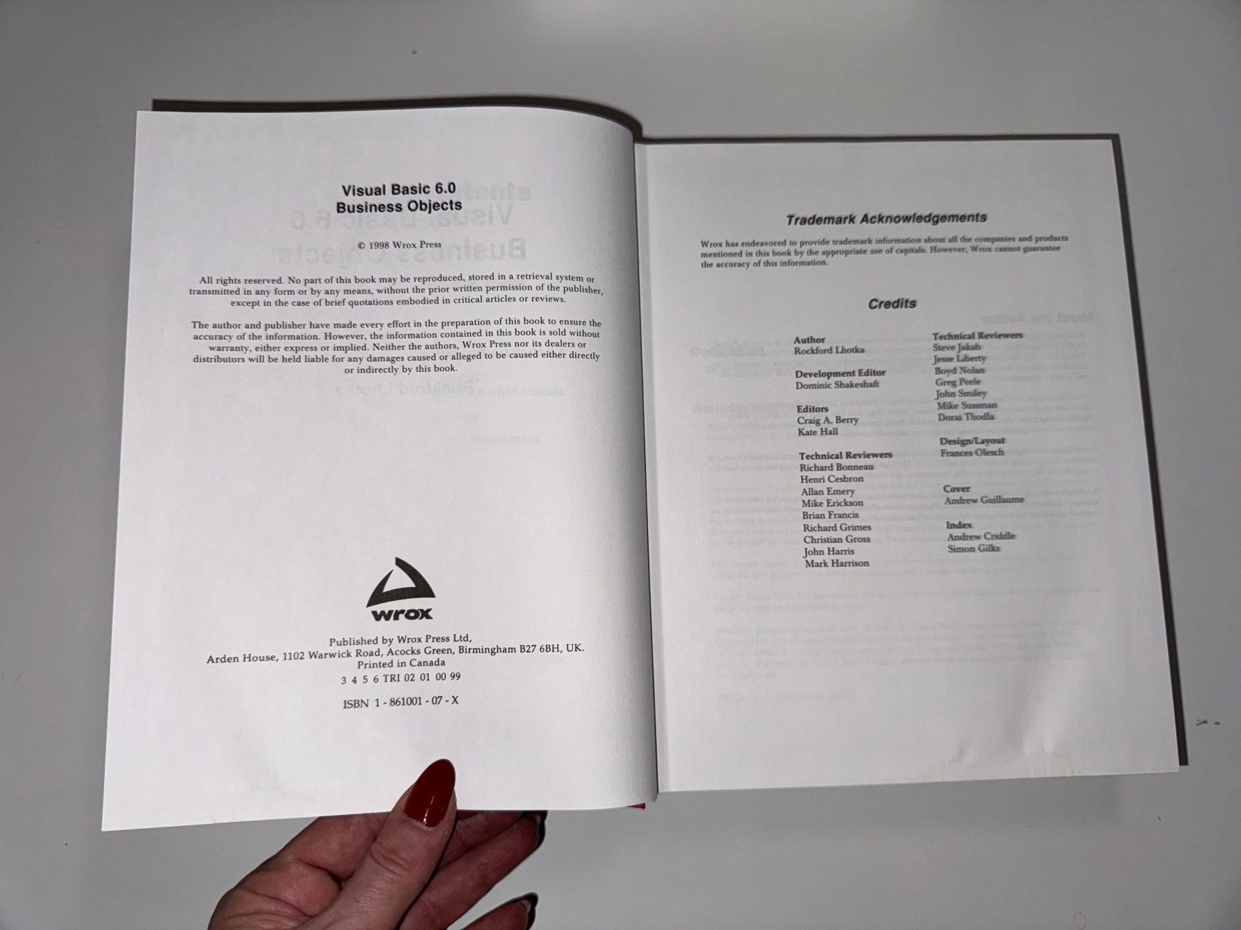 Libri: BUCH: Visual Basic 6 Business Objects – Usato da Grosswangen venduto da Second_hand_paradise 5