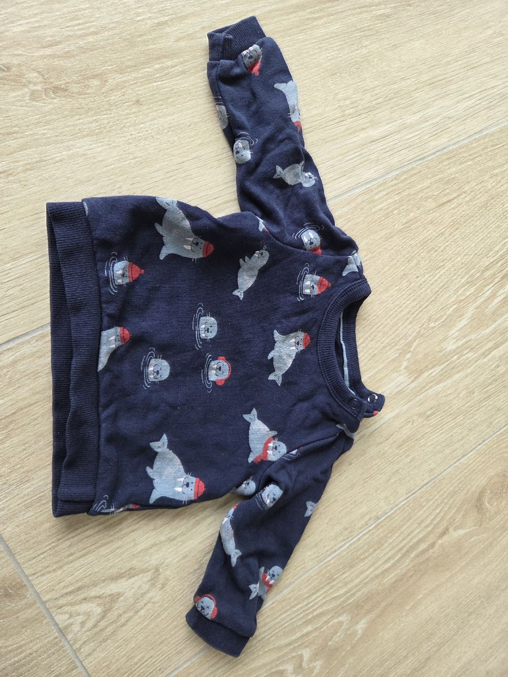 C&A Maglioni & Felpe: Pull chaud bébé (6mois/68) - Motif phoques festifs! – Usato da Neuchâtel venduto da bilao 1