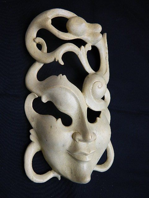 Maschere: Holzfigur, Holzmask, Mask – Nuovo (secondo la descrizione) da Domat-ems venduto da Gr8wood