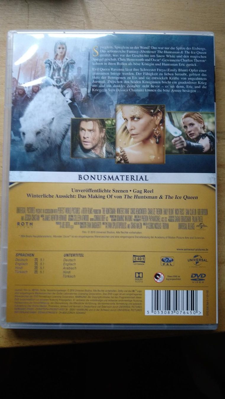 Tutti i DVDs: DVD The Huntsman and the Ice Queen – Usato da Gelterkinden venduto da martinom 1