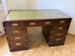 Vintage Schreibtisch STUNNING MILITARY CAMPAIGN Style 