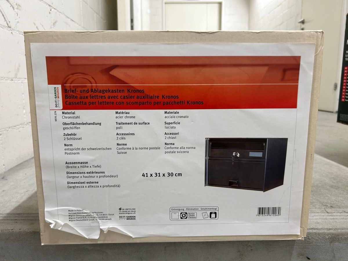 Altro per la casa: Briefkasten "Kronos" mit Stütze - Neu & Originalverpackt! – Nuovo e nell'imballaggio originale da Brüttisellen venduto da vpavlidis 1