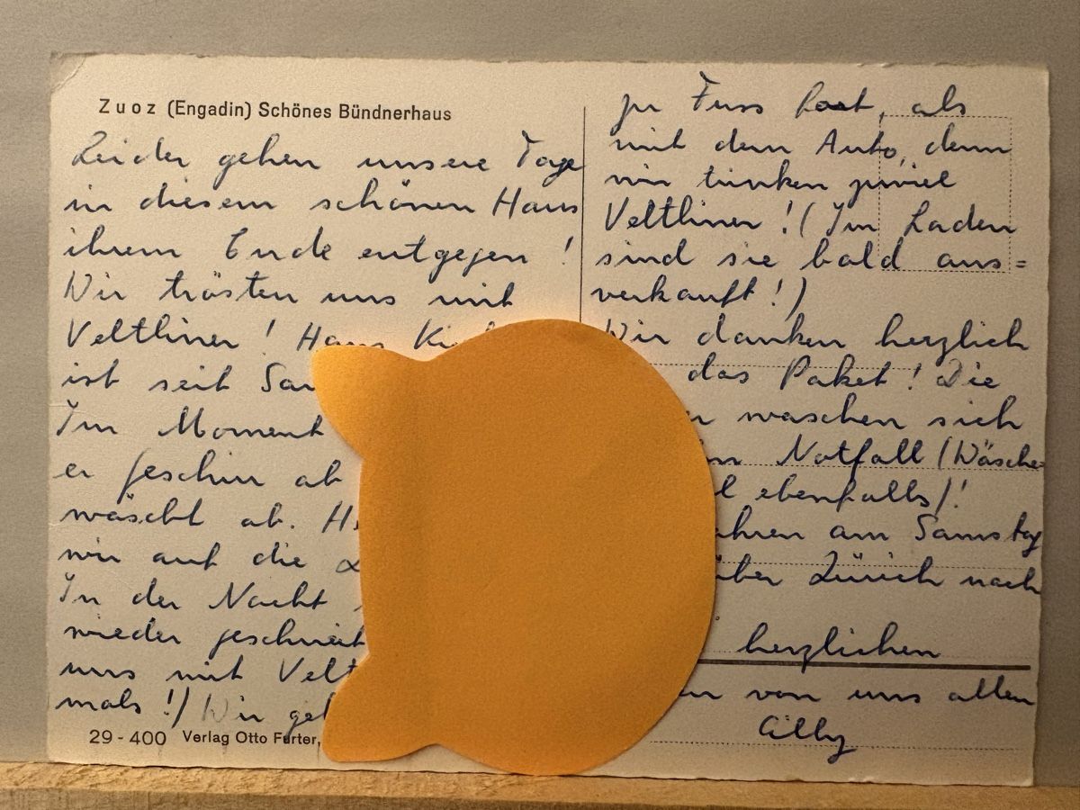 Cartoline postali: AK von Bündnerhaus Zuoz / Engadin – Usato da Rümlang venduto da Kartenpost1 1
