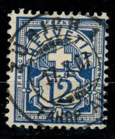 CH - Ziffermuster - Zst- Nr. 62 - Vollstempel Zürich