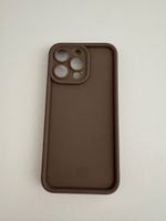 Handyhülle für iPhone 15 Pro Max braun Silikon