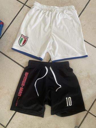 2 H&M Sport Shorts, Gr. 110/116,italia/spiderman