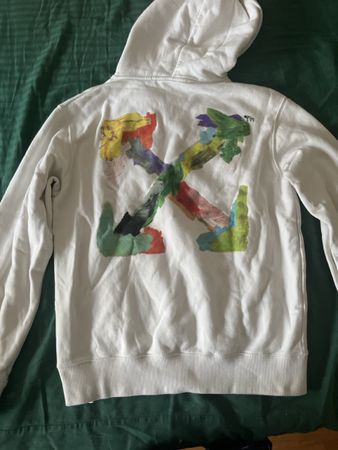 Sweat à capuche Off-White blanc