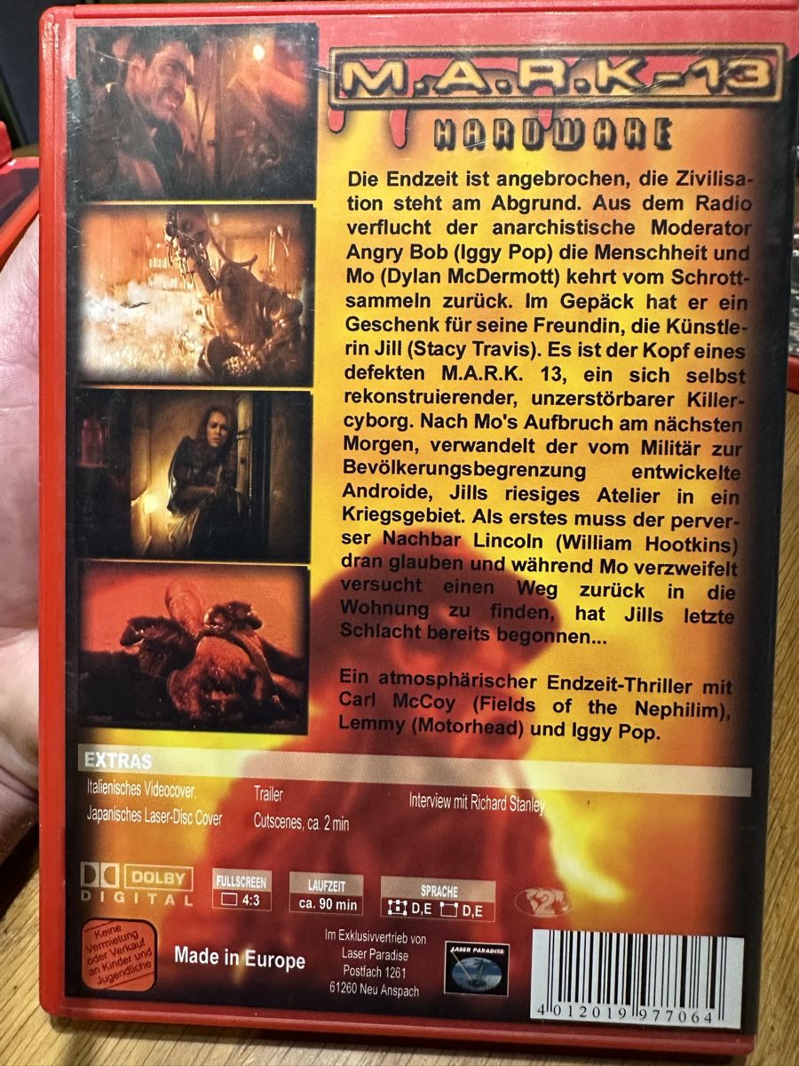 Tutti i DVDs: M.A.R.K -13 hardware Red Edition DVD – Usato da Benken ZH venduto da Audi-erich 1