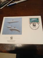WWF - Premier jour Dauphins Montserrat 1990, cachet rare!