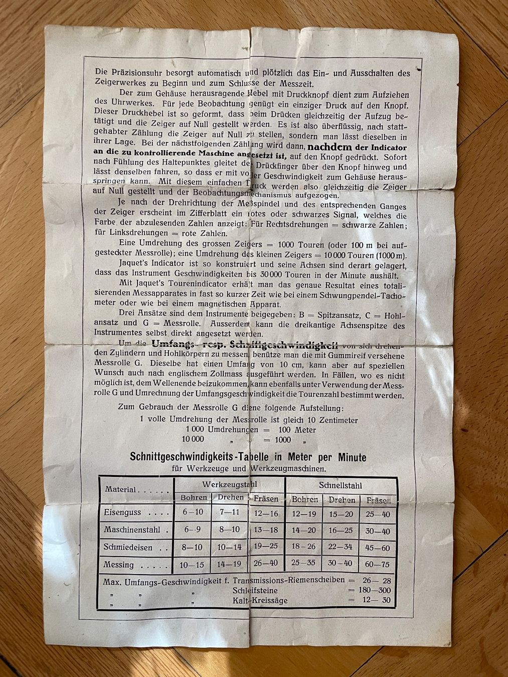 Misurare: Drehzahlmesser Jaquet Indicator – Usato da Zürich venduto da Mangoholz 4