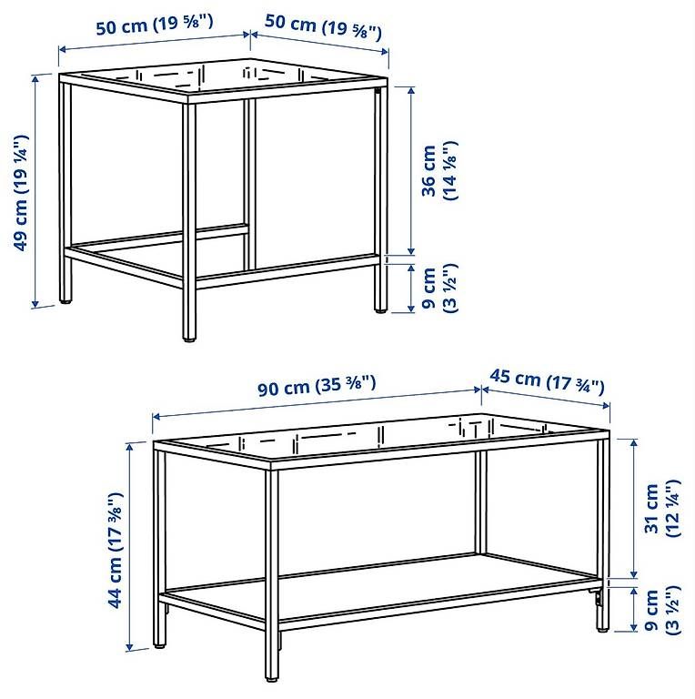 Ikea Tavoli: IKEA VITTSJÖ, 90x50cm - neuwertig – Usato da Dübendorf venduto da and_9y69 3