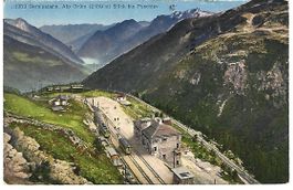 Berninabahn Alp Grüm von oben