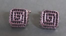 Manschetten Knöpfe,  METALL VERSILBERT