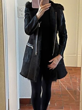 Echte Pelz- und Lederjacke von Jade & Rubin - Gr.34 - NEU