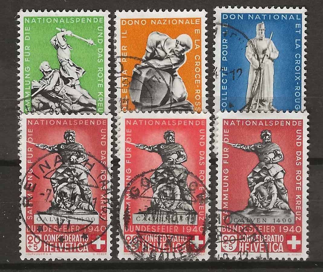 Tutti i francobolli: PP040 - Pro patria 1940  obl. (avec B5C) – Usato da Trélex venduto da Phil_Albert
