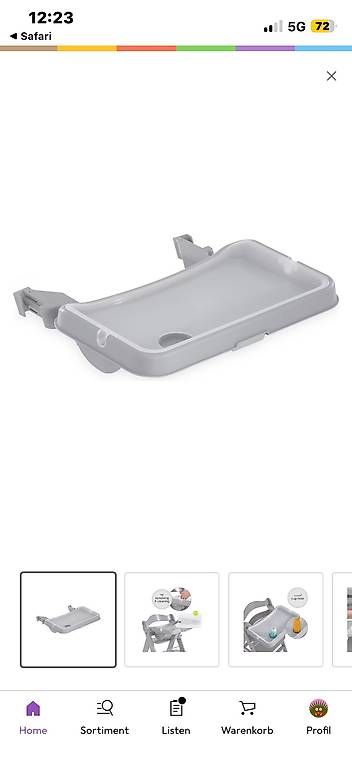 Hochstühle: Hauck Tisch Alpha Tray Grey – Gebraucht aus Davos Platz von Braulio13 2