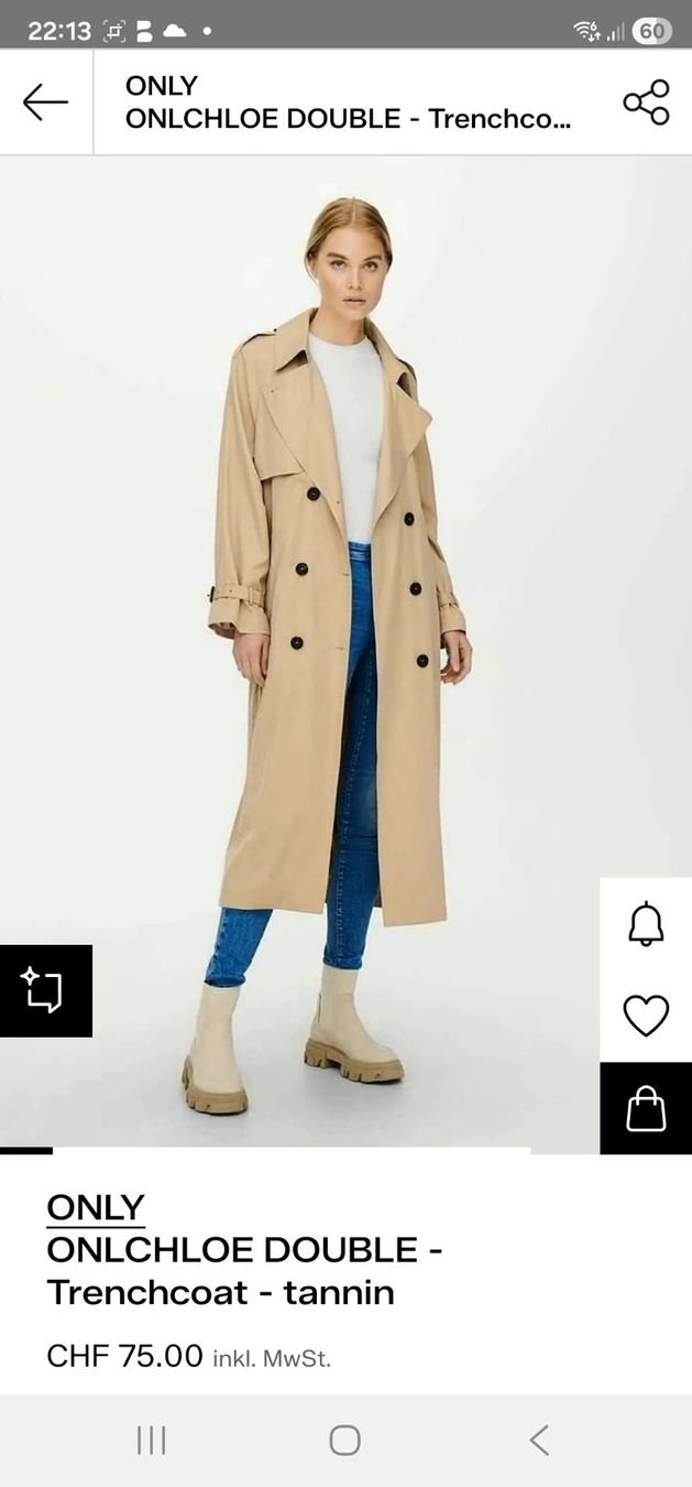 Only Cappotti: Only Trenchcoat – Nuovo (secondo la descrizione) da auw venduto da Kaktus2006 2