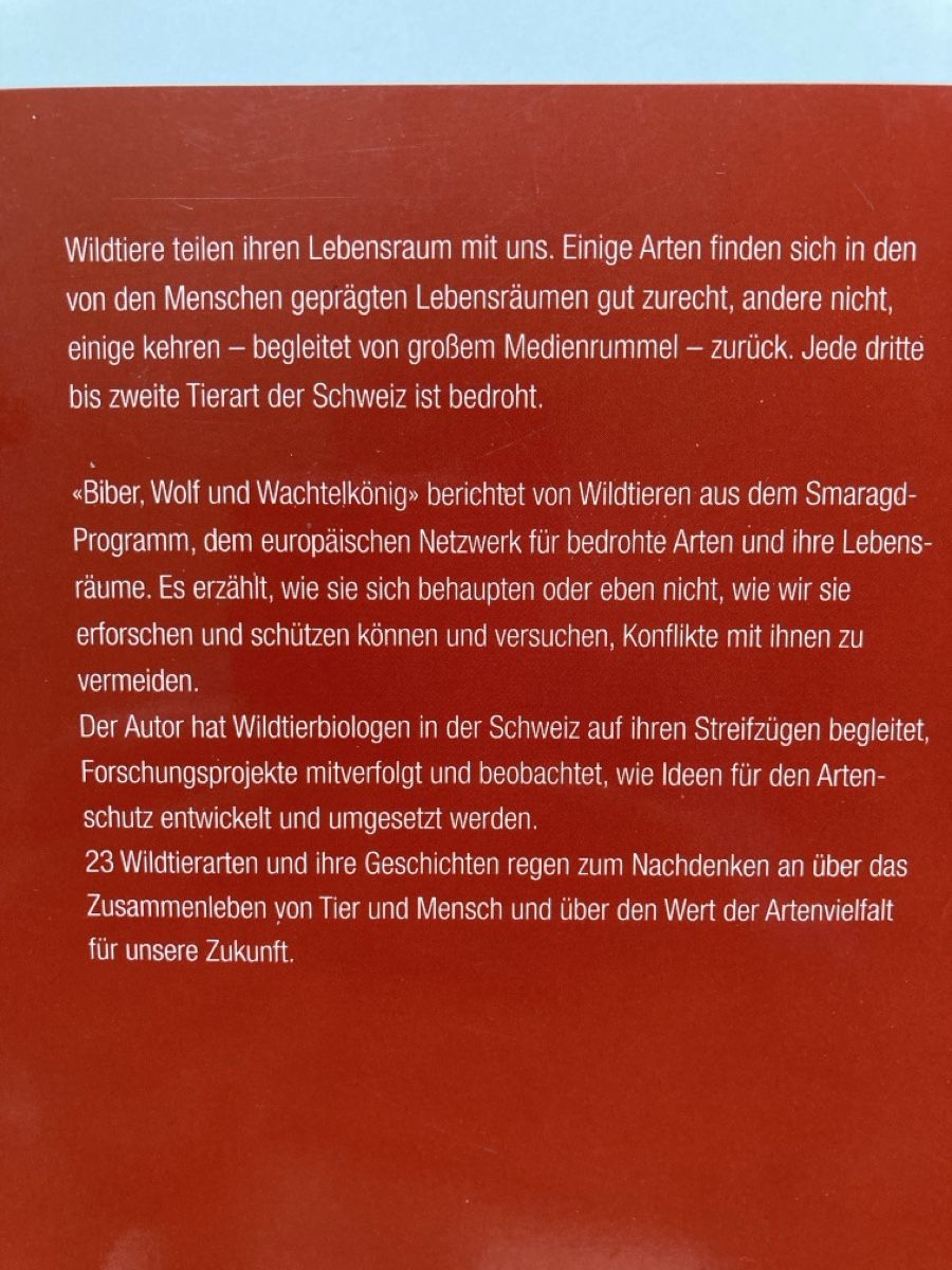 Libri: Biber, Wolf, Wachtelkönig - Schweizer Wildtiere – Usato da Zürich venduto da 000rk 1
