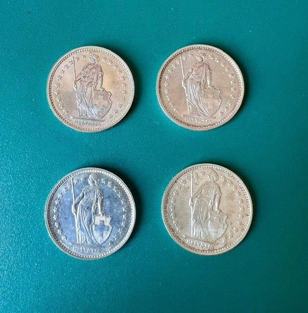 Tutti le monete: 1 Franken Silber 4 stuck 1967 – Usato da Vernier venduto da AES022 1