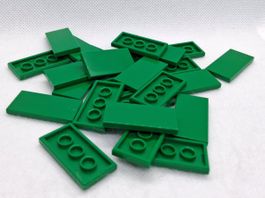 Lego 25 Stk. Flat Tile 2x4 grün (neu)
